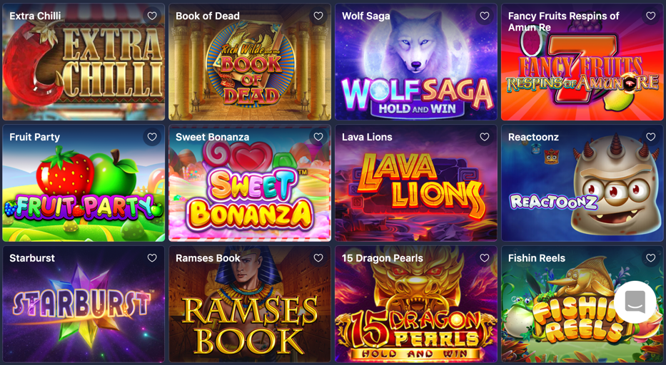 Betmaster Casino Slots and Games